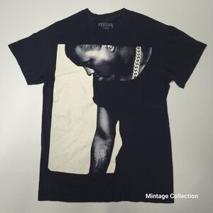 Yeezus Tour Kanye West Yeezy Portrait Concert Album Shirt Blue Unisex Size Small